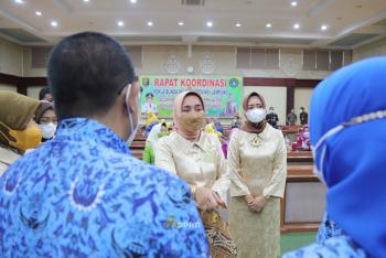 Bunda Riana Sari Arinal Buka Rakor Pokja Bunda PAUD Se-Provinsi Lampung Tahun 2021